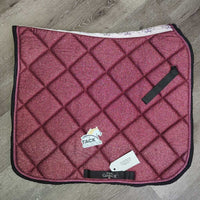 Glitter Thick Quilt Dressage Saddle Pad, piping *like new, mnr hair
