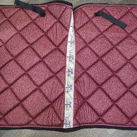 Glitter Thick Quilt Dressage Saddle Pad, piping *like new, mnr hair
