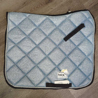Glitter Thick Quilt Dressage Saddle Pad, piping *like new, mnr hair
