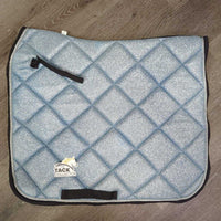 Glitter Thick Quilt Dressage Saddle Pad, piping *like new, mnr hair
