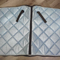 Glitter Thick Quilt Dressage Saddle Pad, piping *like new, mnr hair
