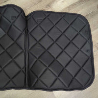 Glitter Thick Quilt Dressage Saddle Pad, piping *like new, mnr hair
