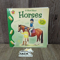 A Word about Horses Book & Poster *gc, older, edge rubs, bent corners, stains
