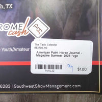 American Paint Horse Journal - Magazine Summer 2023 *vgc
