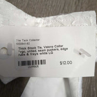 Thick Stock Tie, Velcro Collar *vgc, untied, seam puckers, edge rubs & frays
