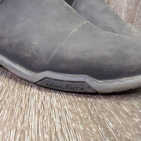 Pr Pull On Rubber Paddock "Jodphur" Boots *vgc, mnr dirt, residue, threads, curled lining seams, els puckers
