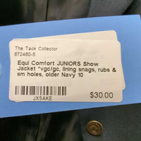 JUNIORS Show Jacket *vgc/gc, lining snags, rubs & sm holes, older
