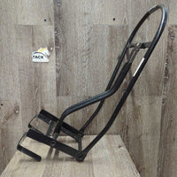 Folding Stall Saddle Rack *gc, rust, tape, bent brace, scuffs
