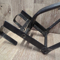 Folding Stall Saddle Rack *gc, rust, tape, bent brace, scuffs
