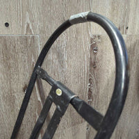 Folding Stall Saddle Rack *gc, rust, tape, bent brace, scuffs
