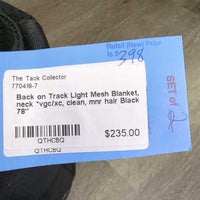 Light Mesh Blanket, neck *vgc/xc, clean, mnr hair
