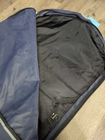 Hvy Garment Bag, zipper pockets *vgc, clean, stained edges, mnr stains, hair, threads
