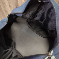 Nylon Duffel Bag, shoulder strap *vgc, clean, residue, mnr smell, frays, hair
