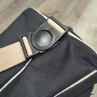 Tall Padded Boot Bag, Shoulder Strap *vgc, clean, creases, thin spots, mnr hair, edge rubs & stains
