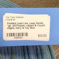 Padded Lead Line, Loop Handle *gc, dirt?stains, snags, rubbed & frayed edges, hairy & hay
