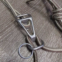 Nylon Rope Halter, quick change, lead rope *vgc/gc, mnr dirt, stains, rubs, tape, frayed end
