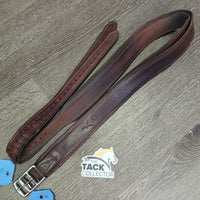 Pr Soft Wide Stirrup Leathers *vgc, dents, twists stains, rubs, edge scrapes
