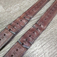 Pr Soft Wide Stirrup Leathers *vgc, dents, twists stains, rubs, edge scrapes
