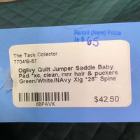 Quilt Jumper Saddle Baby Pad *xc, clean, mnr hair & puckers
