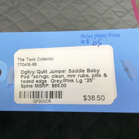 Quilt Jumper Saddle Baby Pad *xc/vgc, clean, mnr rubs, pills & faded edge
