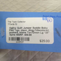 Quilt Jumper Saddle Baby Pad *vgc, clean, dingy?discolored, puckers, stains
