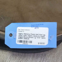 Memory Foam Half Pad *gc, clean, rubs, stains, dusty & faded edges
