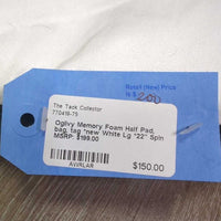 Memory Foam Half Pad, bag, tag *new

