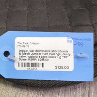 Shimmable MicroSuede & Mesh Jumper Half Pad *gc, dusty, hairy, rubbed edges
