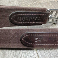 Padded Sm Belly Girth, carabiner, x2 els *vgc, clean, stiff, dry, mnr dirt, hair, residue, \creases, scuff
