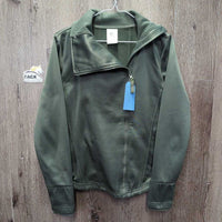 High Neck Jacket, Zipper *vgc, rubbed & pilly cuffs, clumpy, older
