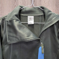 High Neck Jacket, Zipper *vgc, rubbed & pilly cuffs, clumpy, older
