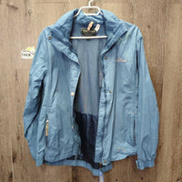 Light Rain Jacket, Mesh Lining, Zip off Hood, Zipper *gc/fair, rubs, pills, frays, snags, No wpf
