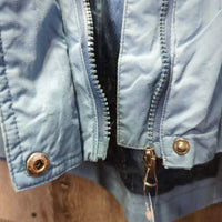 Light Rain Jacket, Mesh Lining, Zip off Hood, Zipper *gc/fair, rubs, pills, frays, snags, No wpf
