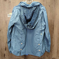 Light Rain Jacket, Mesh Lining, Zip off Hood, Zipper *gc/fair, rubs, pills, frays, snags, No wpf
