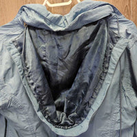 Light Rain Jacket, Mesh Lining, Zip off Hood, Zipper *gc/fair, rubs, pills, frays, snags, No wpf
