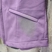 Soft Shell Fleece Lined Short Riders Jacket, Zip, Zipper Hood "Cavalia" *vgc, hairy, seam puckers
