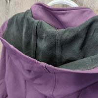 Soft Shell Fleece Lined Short Riders Jacket, Zip, Zipper Hood "Cavalia" *vgc, hairy, seam puckers
