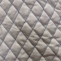 Light Quilt Jacket, Satin Lining, Zipper *gc, clean, puckers, older, v.stretched elastic drawstring
