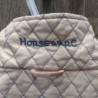 Light Quilt Jacket, Satin Lining, Zipper *gc, clean, puckers, older, v.stretched elastic drawstring
