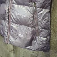 Puffy Jacket, Hood, Zipper *gc/fair, vclumpy, repair, cuff stains, older
