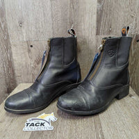 Pr Zip Up Paddock Boots *vgc/gc, clean, toe scuffs, cuts, gouge, mnr fading, rubs
