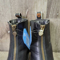 Pr Zip Up Paddock Boots *vgc/gc, clean, toe scuffs, cuts, gouge, mnr fading, rubs
