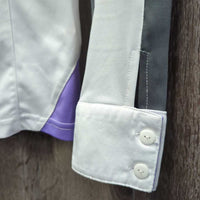 LS Show Shirt, Zipper, Buttons, Magnetic Collar *gc, loose threads & snags
