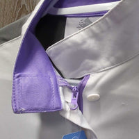 LS Show Shirt, Zipper, Buttons, Magnetic Collar *gc, loose threads & snags
