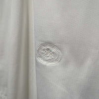 LS Show Shirt, 1/3 Snap Up, Snap Collar, Mesh Sleeves *vgc/gc, mnr stains, seam puckers, cuff stains & curled collar ends
