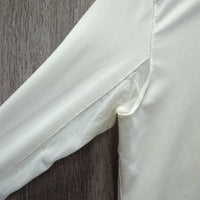 LS Show Shirt, 1/3 Snap Up, Snap Collar, Mesh Sleeves *vgc/gc, mnr stains, seam puckers, cuff stains & curled collar ends
