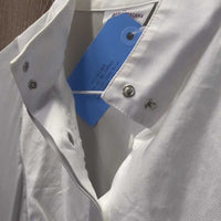 LS Show Shirt, 1/2 Snap Up, Snap Collar *vgc, seam puckers, mnr cuff stains
