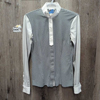 LS Show Shirt, Snap Collar *vgc, puckers, older?
