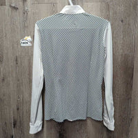 LS Show Shirt, Snap Collar *vgc, puckers, older?
