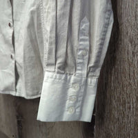 LS Show Shirt, snap Collar *gc, older, seam puckers, crinkles

